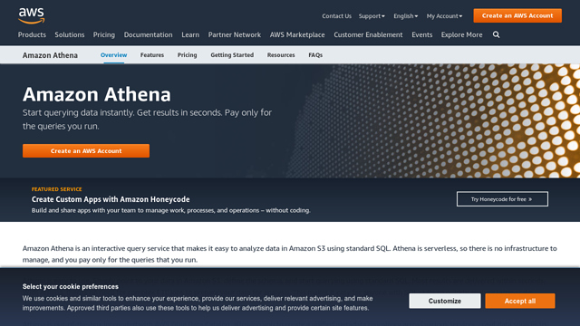 Amazon-Athena API koppeling