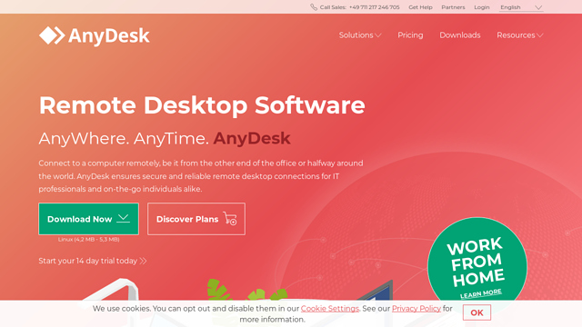 AnyDesk-Software API koppeling