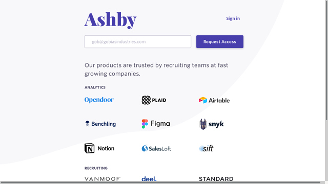 Ashby API koppeling