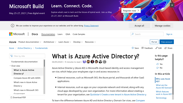 Azure-Active-Directory API koppeling