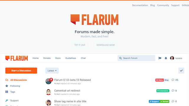 Flarum API koppeling