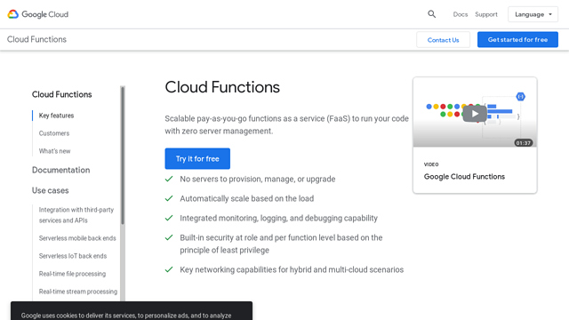 Google-Cloud-Functions API koppeling