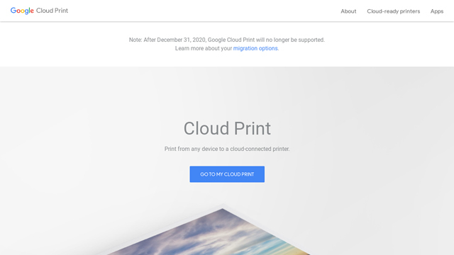 Google-Cloud-Print API koppeling