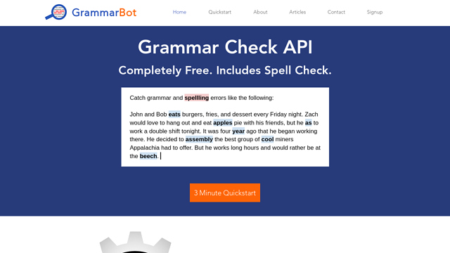 GrammarBot API koppeling