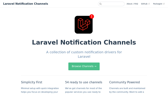 Laravel-Notification-Channels API koppeling