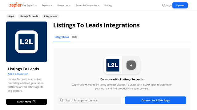 Listings-To-Leads API koppeling