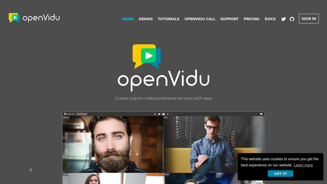 OpenVidu-WebRTC API koppeling