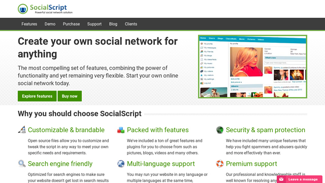 SocialScript API koppeling