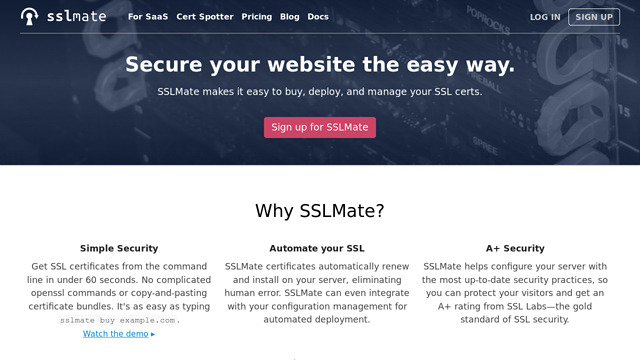SSLMate API koppeling